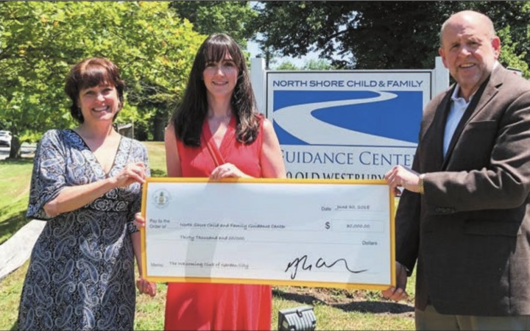 Welcoming Club Presents Check to the Guidance Center, Long Island Business News, August 10-16, 2018
