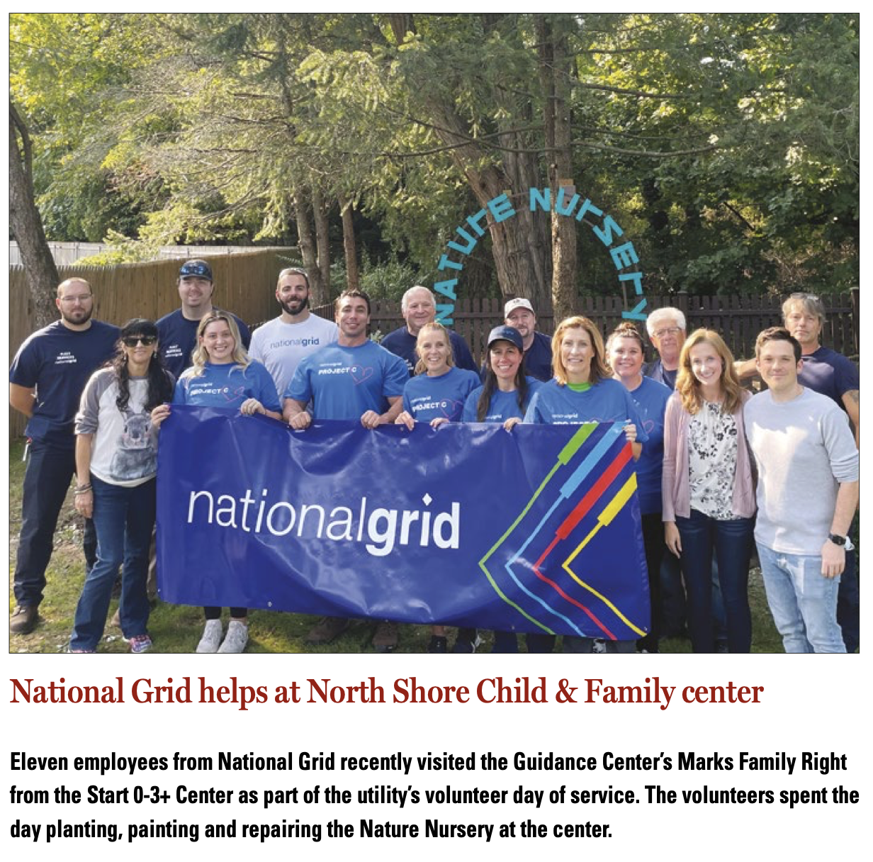National Grid helps at North Shore Child & Family Center